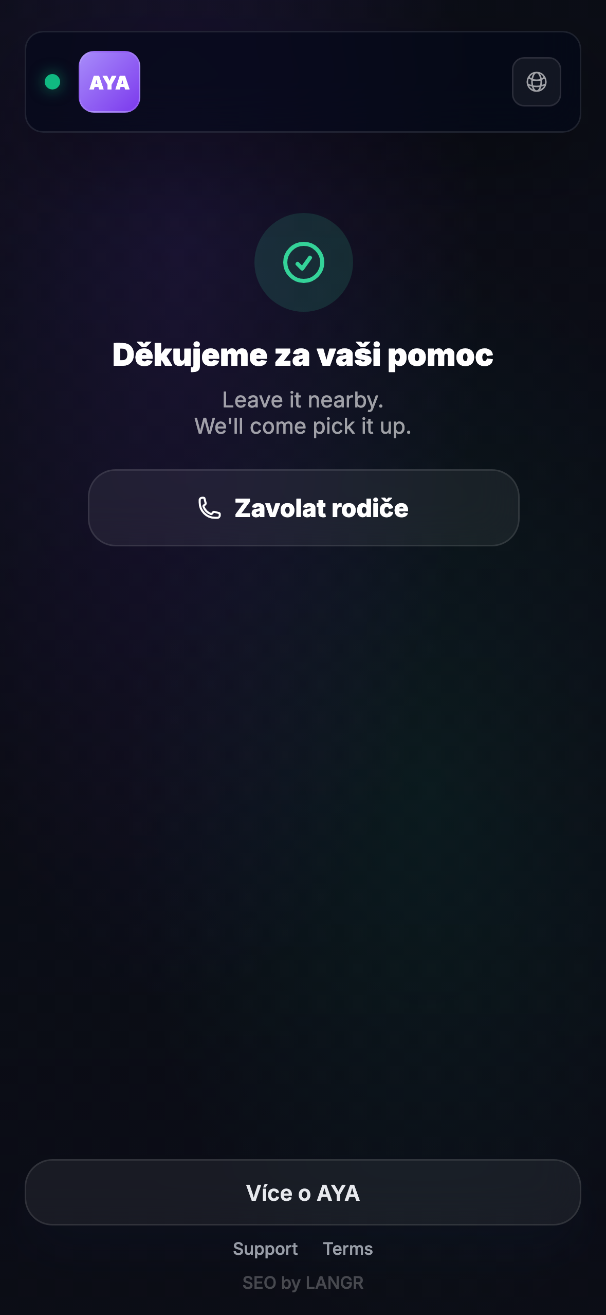 Co vidí nálezce