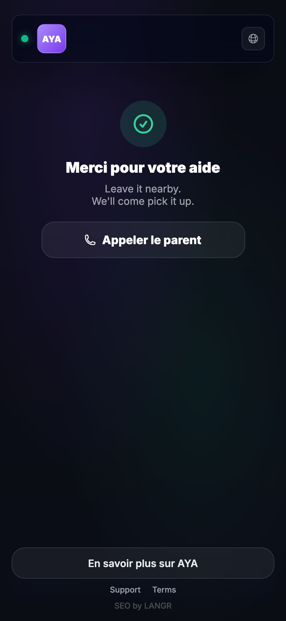 Ce que le trouveur voit