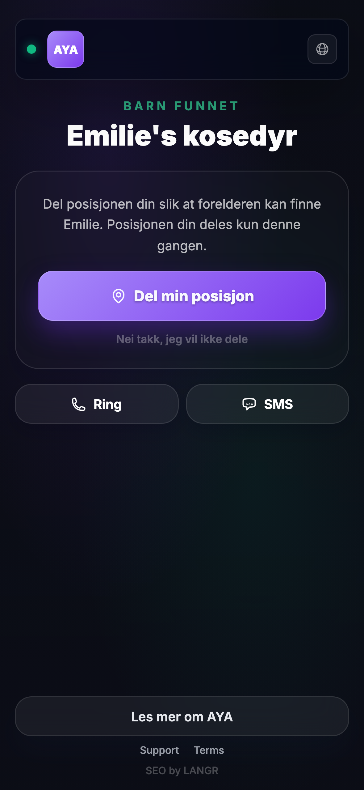 Hva finneren ser