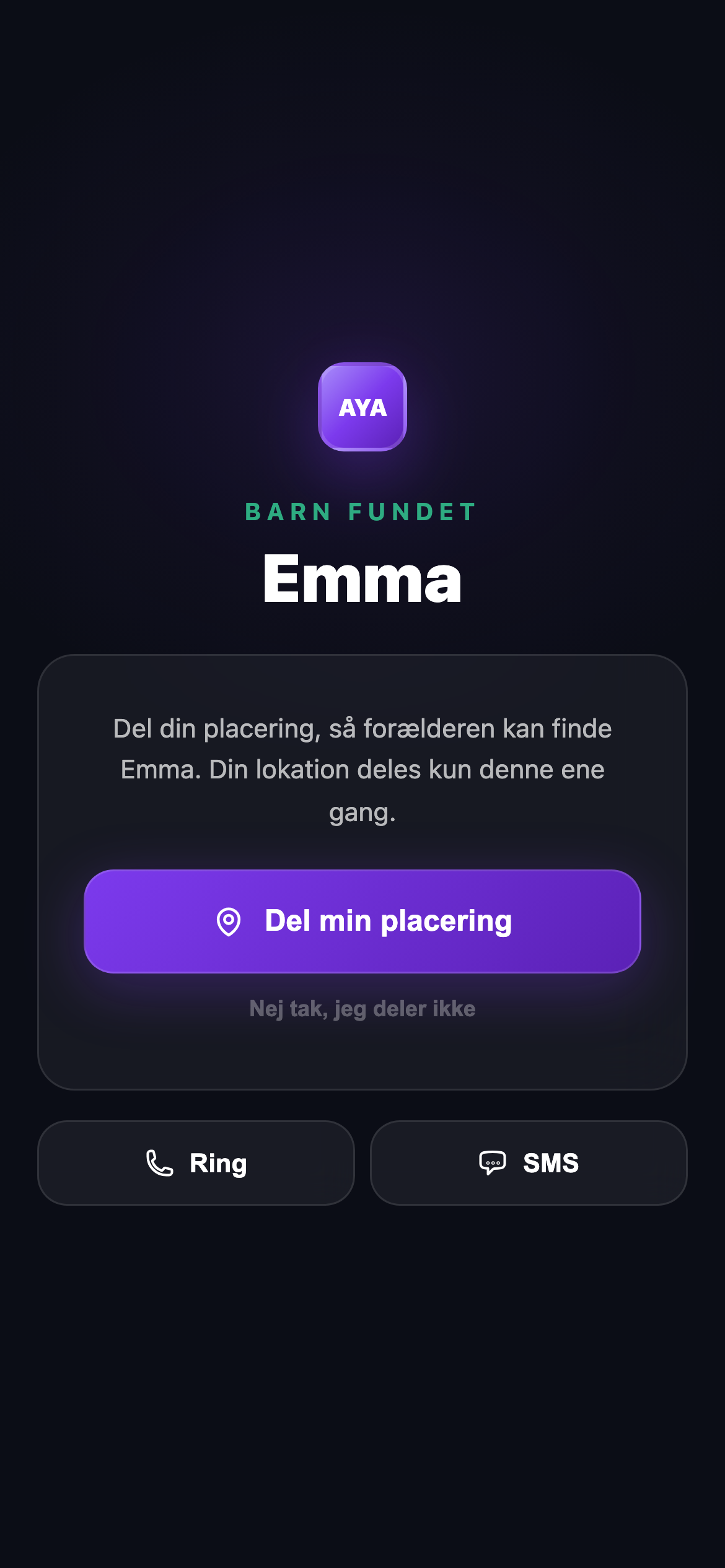 Nogen finder dit barn